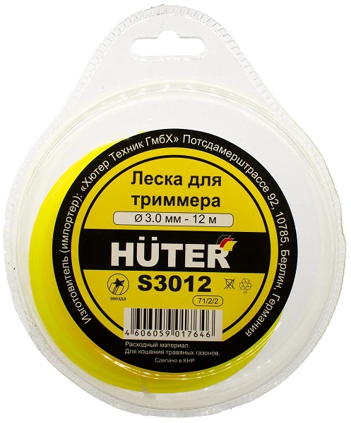 Huter S30 звезда 3 мм 12 м